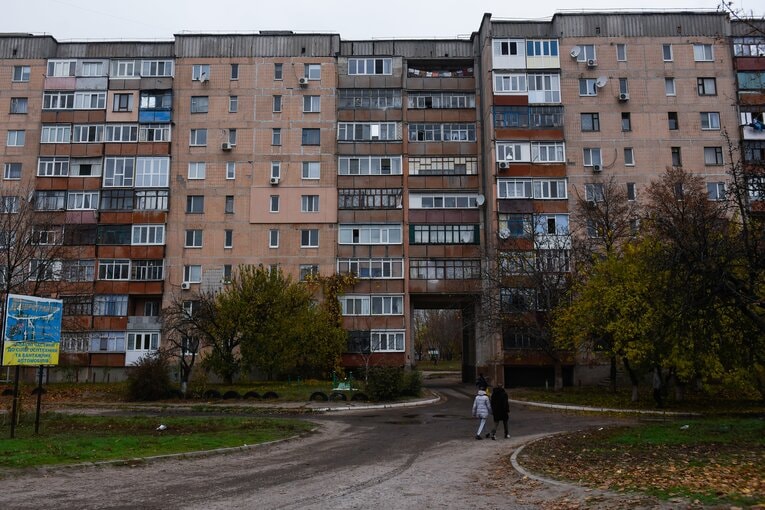 マリウポリの集合住宅　©Getty Images