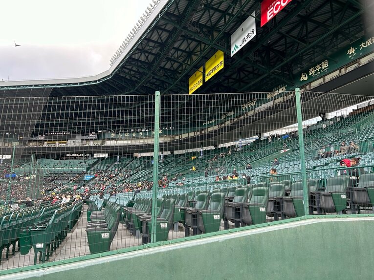 3月21日9時台の様子（3塁側内野席）　©Yukiko Umetsu