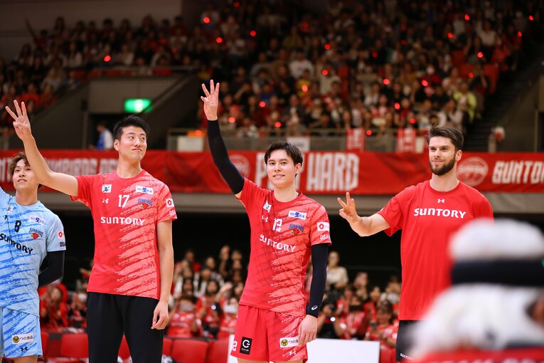 日本では初めてのシーズンを迎える高橋藍　©︎SV.LEAGUE