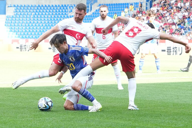 トルコ戦で別格のプレーを見せた久保建英　©Masashi Hara