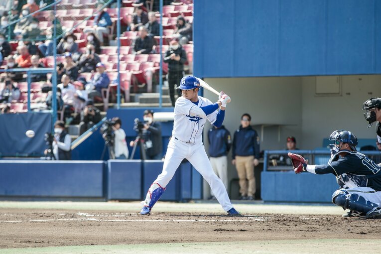 2019年3月、1年目の根尾　©Kiichi Matsumoto