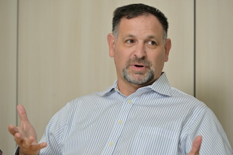 来日したジェフ・フレッチャー記者　©︎Hideki Sugiyama