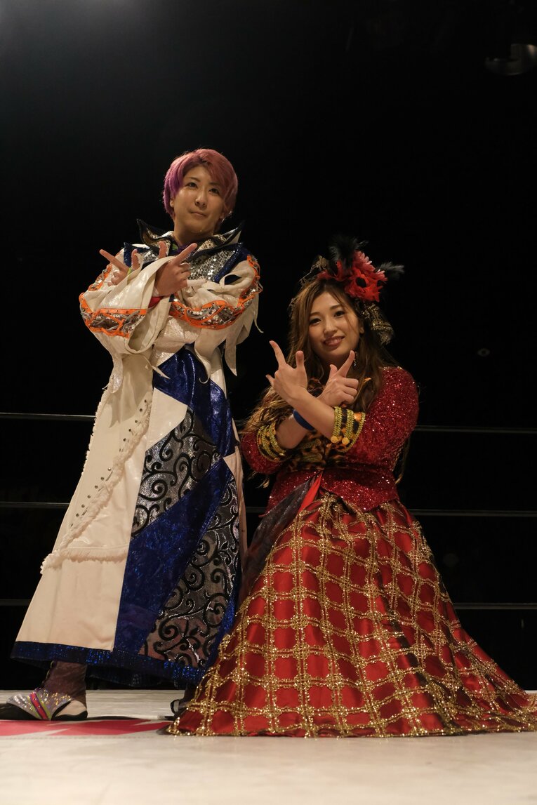 関口翔とともに臨んだタッグ王座防衛戦（9月25日）　©Norihiro Hashimoto