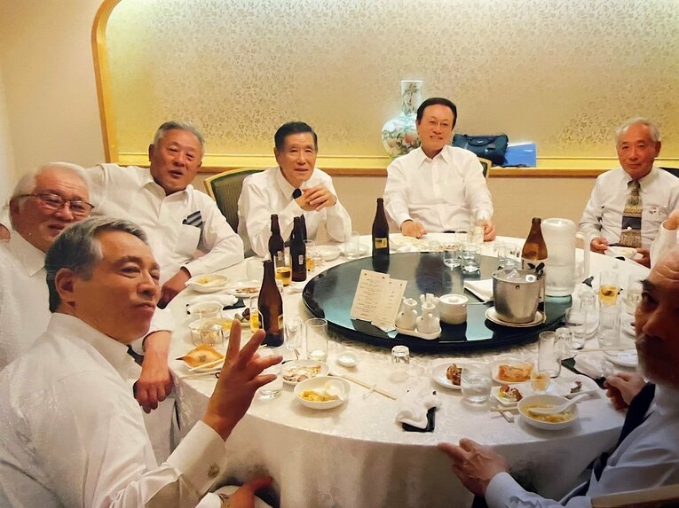 東京五輪とメキシコ五輪の日本代表メンバーの集い「五輪会」（本人提供）