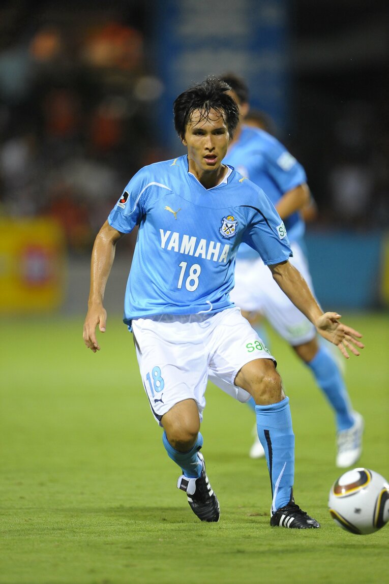 名門暁星学園高校からジュビロ磐田に加入。2009年には得点王に輝き、チームを牽引した前田遼一　©Toshiya Kondo