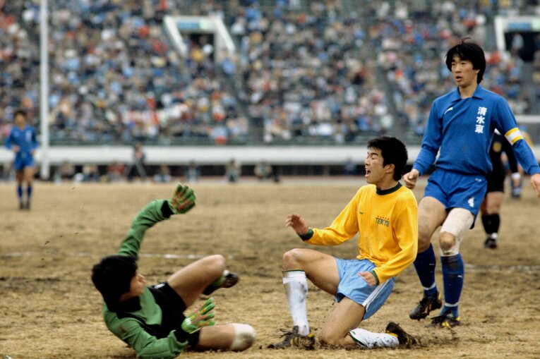 1983年第61回大会準決勝、清水東と　©Kazuhito Yamada