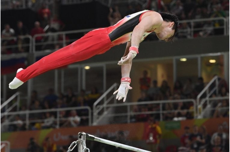 リオ五輪の内村航平 ／ photograph by Asami Enomoto/JMPA