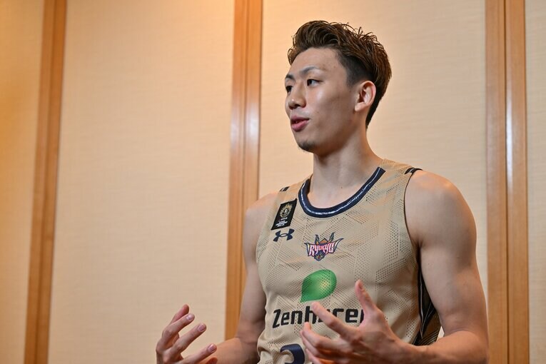 昨季のBリーグ王者である琉球ゴールデンキングスのエース・今村佳太　©Hideki Sugiyama