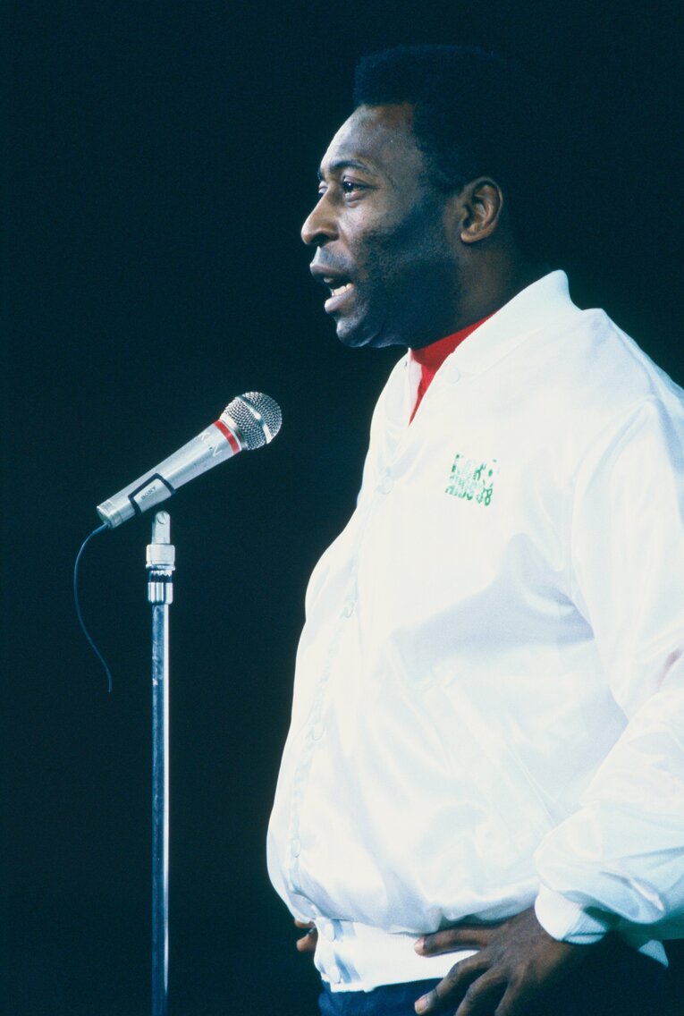 1988年、来日時のペレ　©Sports Graphic Number