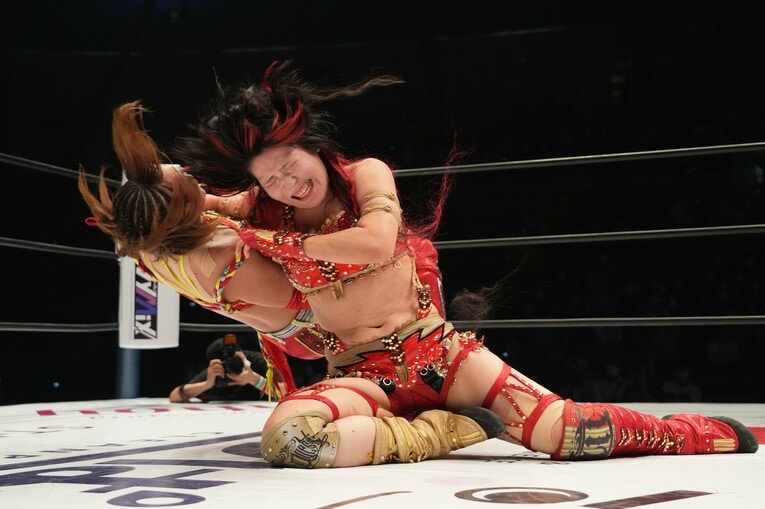 7月31日の『5★STAR GP』。林下詩美vs朱里