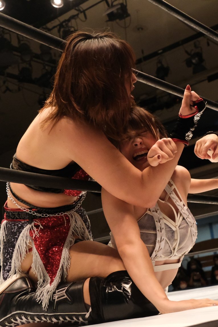 9月6日にはドンナ・デル・モンドの仲間でもあるひめかと対戦　©Norihiro Hashimoto