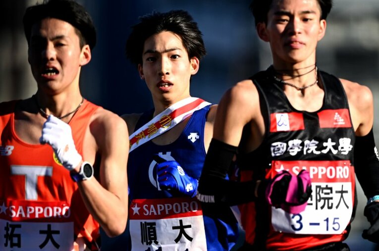 昨季1区を任された箱根駅伝を、順大エース三浦龍司は「悔しかった」と振り返った ／ photograph by Tsutomu Kishimoto