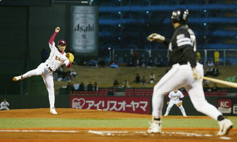 プロ1年目の一場　©JIJI PRESS