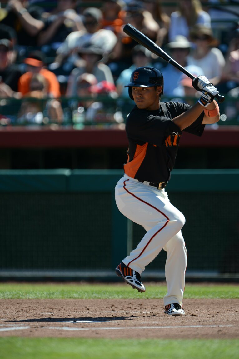 ジャイアンツ時代の田中賢介　©Naoya Sanuki