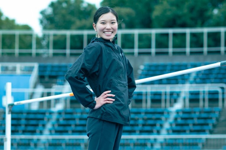 2月にチェコの競技会で39年ぶりとなる室内日本最高記録を更新した高橋渚（センコー）。日本人としては12年ぶりの1m90cm越えの記録でもあった　©Takuya Sugiyama