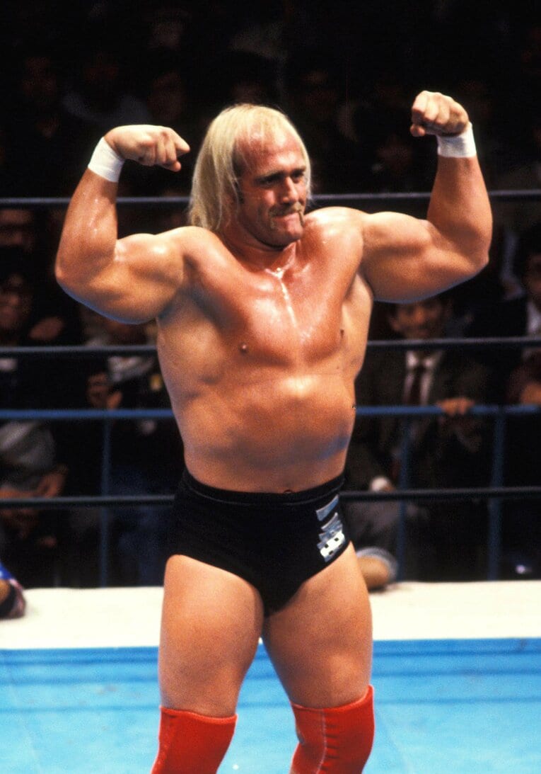 「一番」の文字をタイツに入れたハルク・ホーガン　©Essei Hara