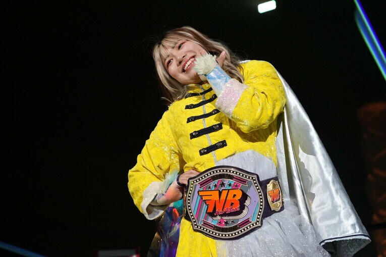 「プロレスが楽しい」という羽南　©Essei Hara