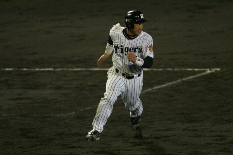 現役時代の金本　©Sports Graphic Number