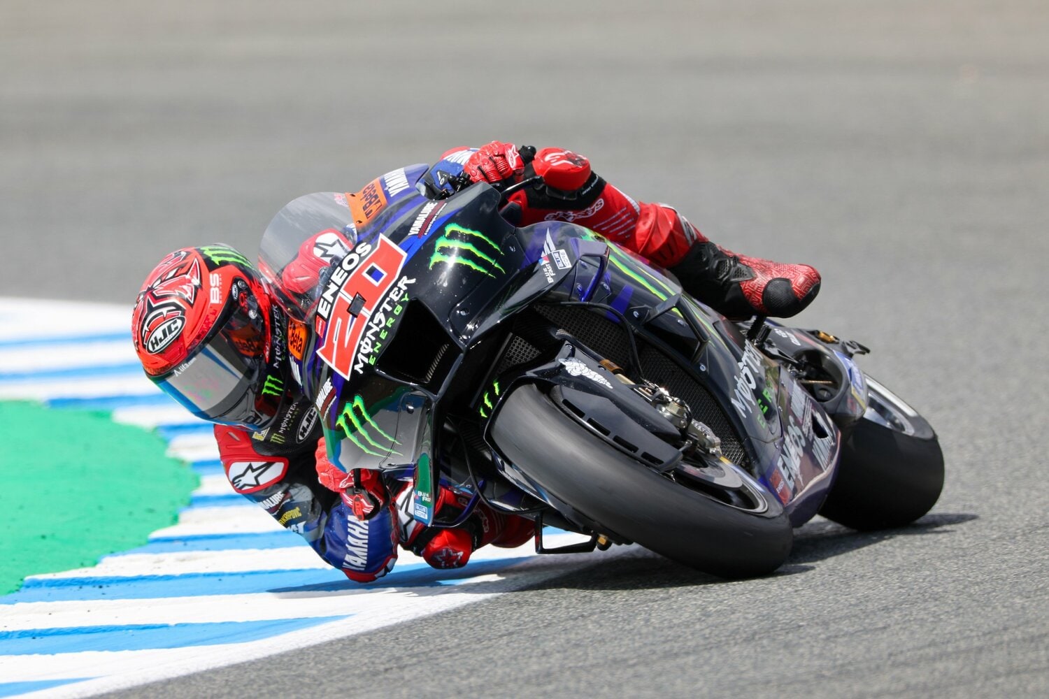 2021年のチャンピオン、クアルタラロの今季の最高成績は3位が一度のみ。ヤマハのマシンの改善が待たれる　©Satoshi Endo