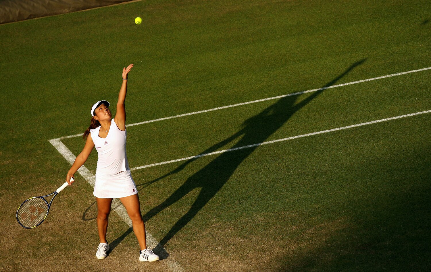 グランドスラム本戦初白星をあげた2010年のウィンブルドン　©Getty Images