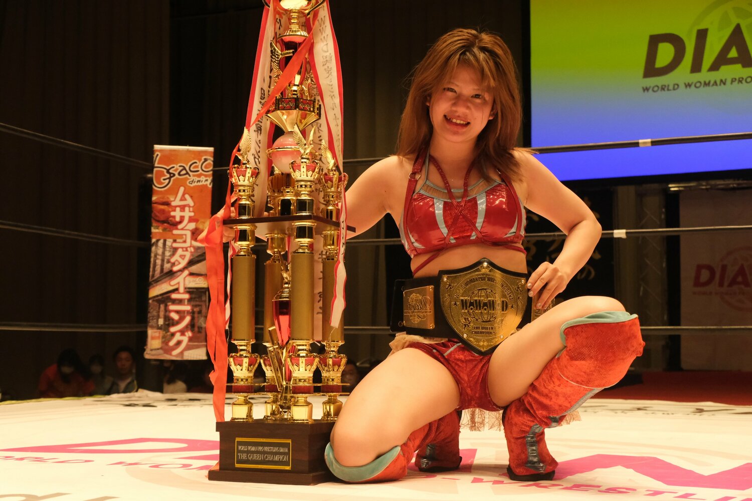 ディアナのシングル王者・梅咲遥　©Norihiro Hashimoto