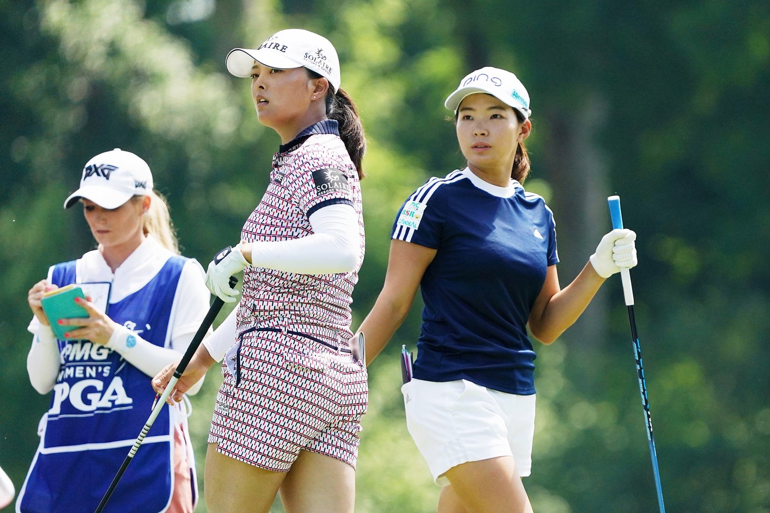 3日目は世界ランク2位のコ・ジンヨンと同組でプレー　©Shizuka Minami