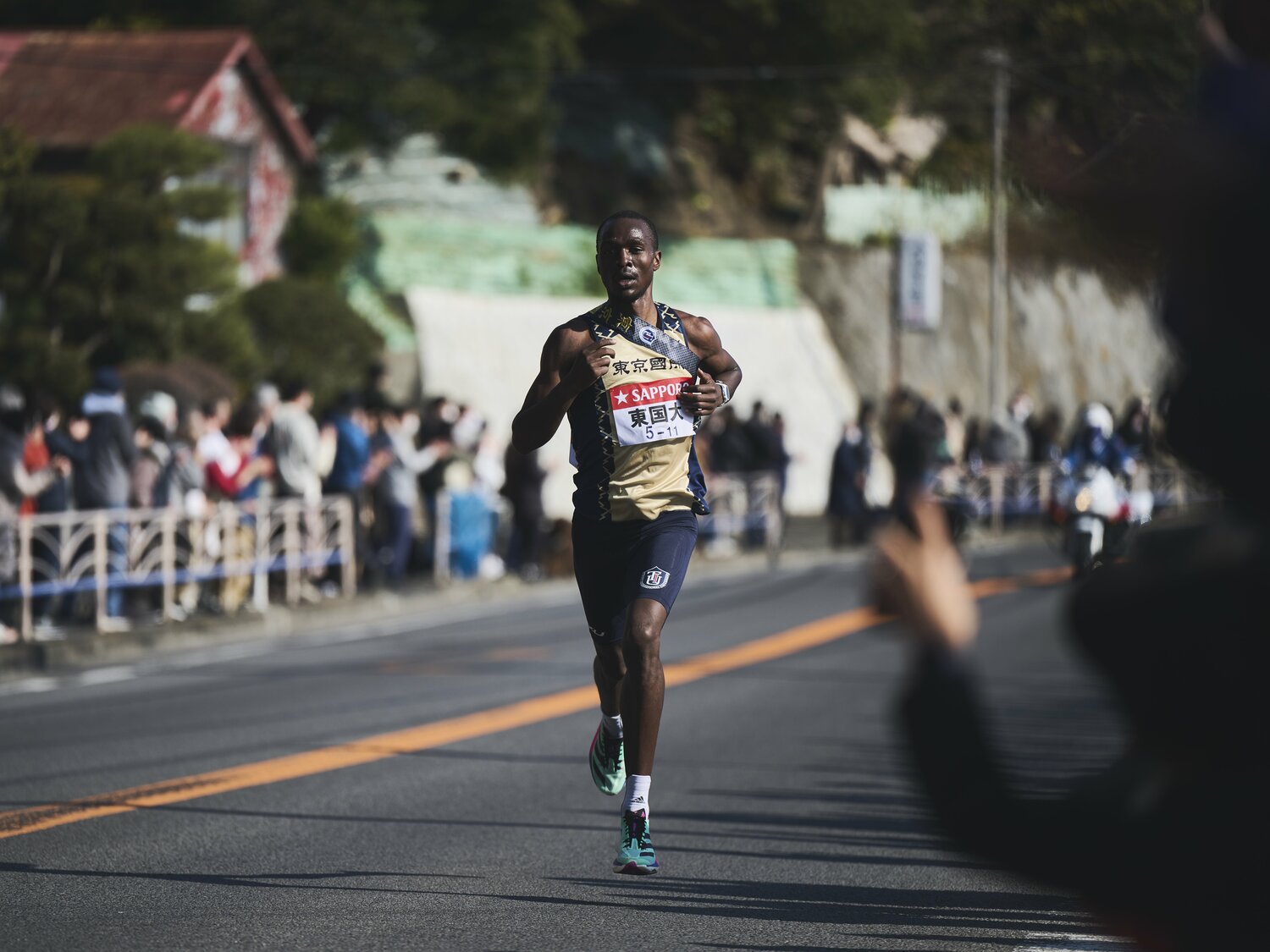 4区でも区間新を記録し、箱根2区、3区と計3つの区間新記録を打ち立てたヴィンセント　©Yuki Suenaga