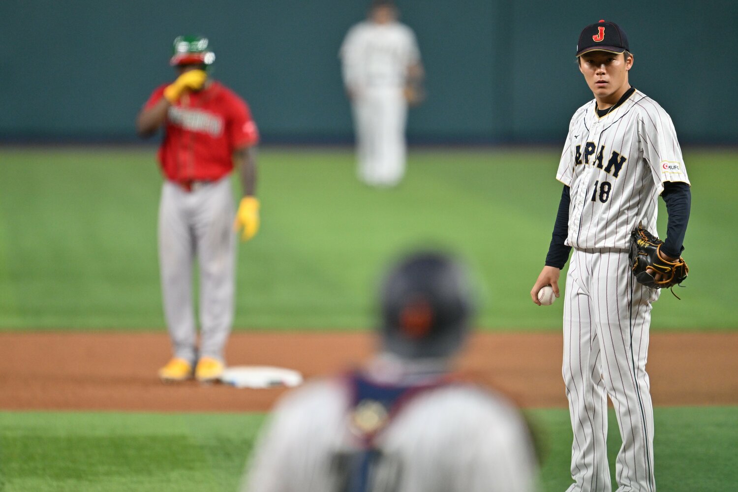 WBC準決勝は2番手としてマウンドに上がった山本由伸　©️Naoya Sanuki