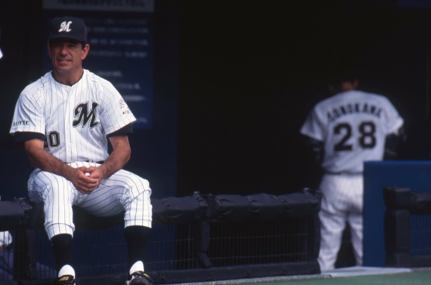 就任早々、秋季キャンプから合流　©Koji Asakura