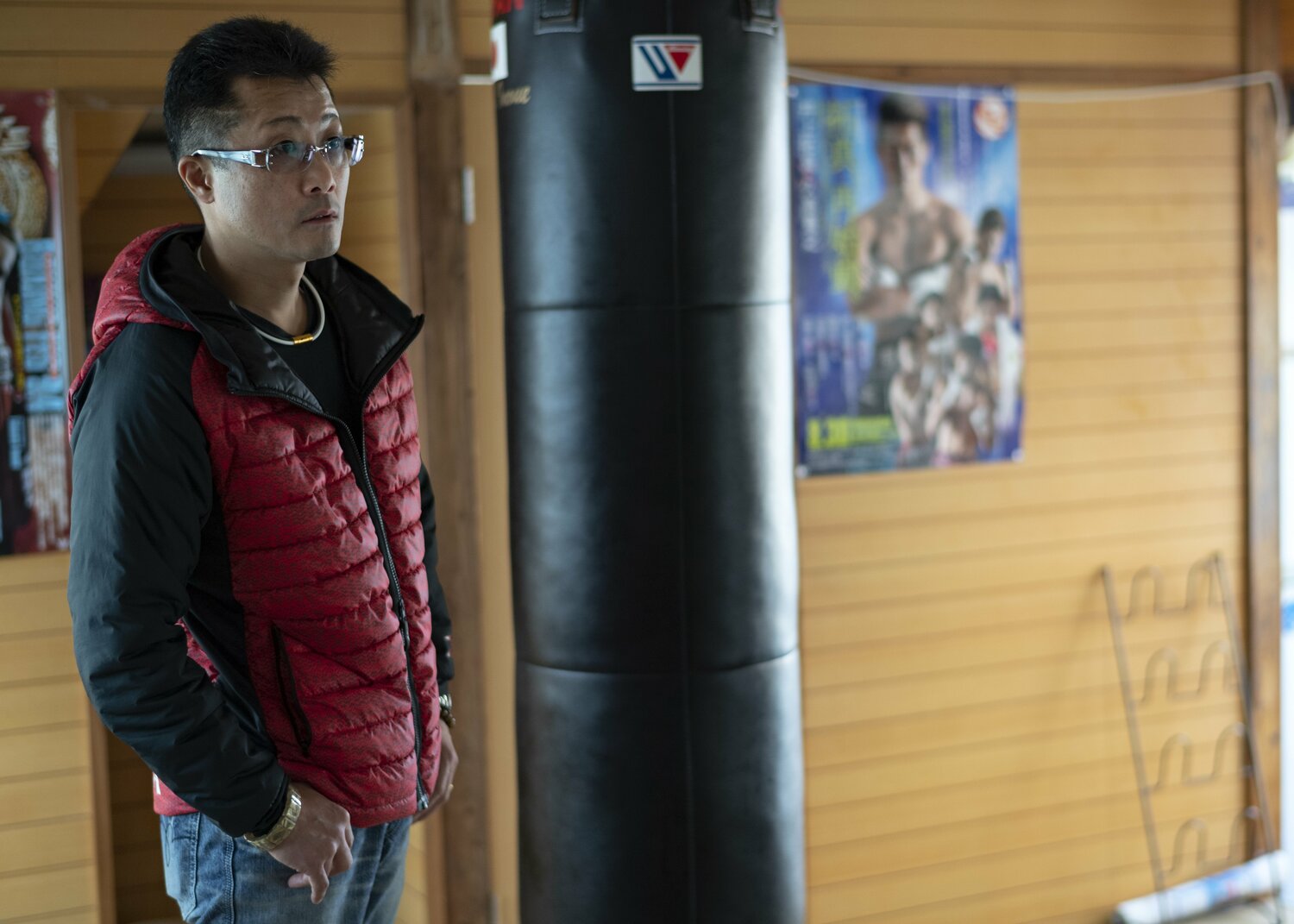 井上尚弥の父・真吾トレーナー（2019年）　©Takuya Sugiyama