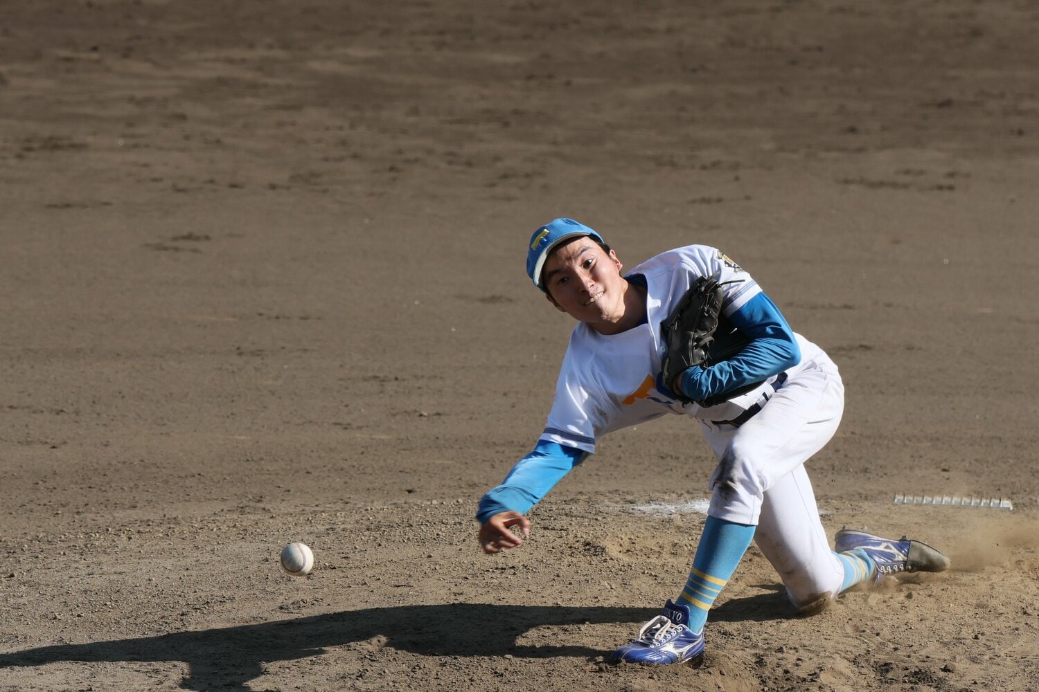 直球の球速は出ても120キロ強 ©Shigeki Yamamoto