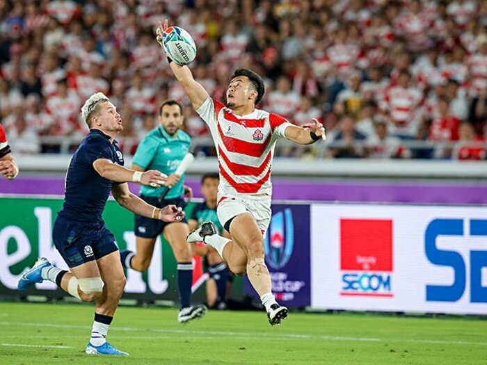 福岡堅樹の決断と消えない記憶。W杯敗退直後、笑顔の「終わった」。＜Number Web＞ photograph by AFLO