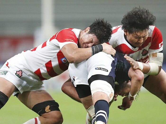 ラグビーW杯後、ジャパンの第一歩。スコットランドに敗戦も光明あり。＜Number Web＞ photograph by Kyodo News