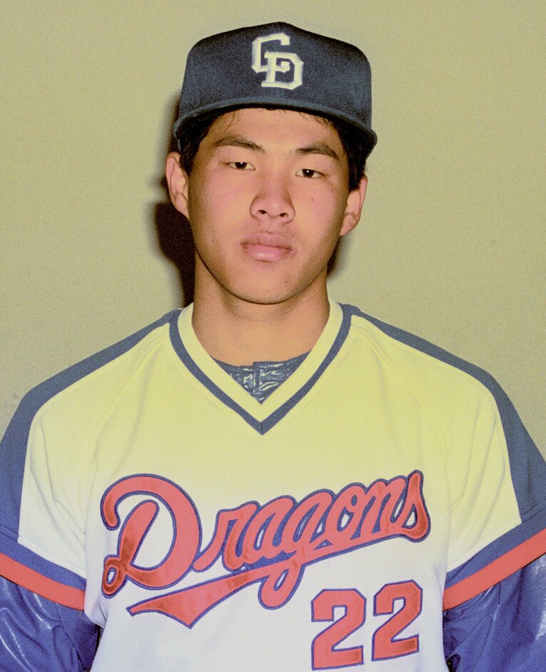 1987年、ルーキーイヤーの山崎　©Kyodo News