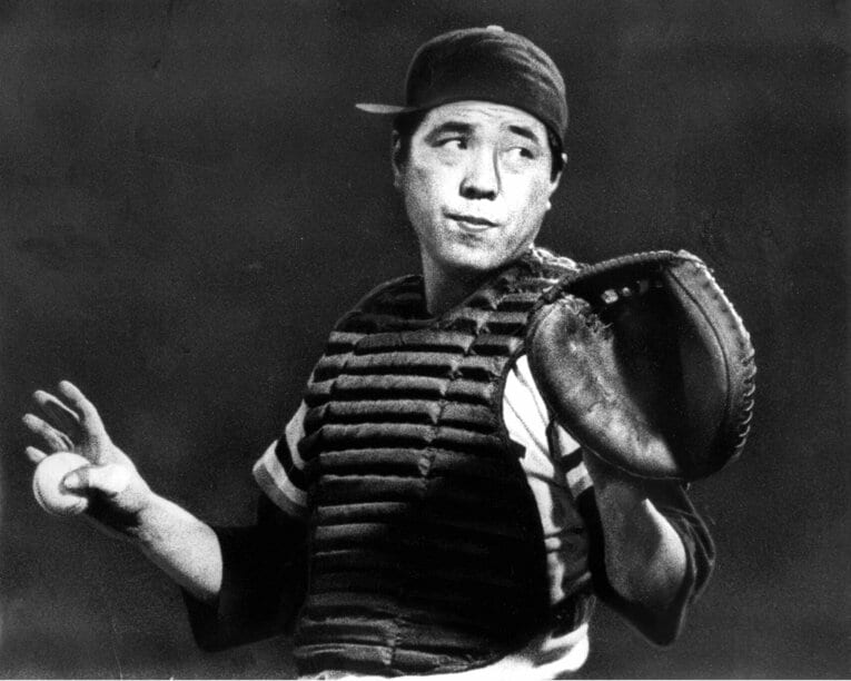 南海で選手と監督を兼務していたころの野村　©︎Sankei Shimbun