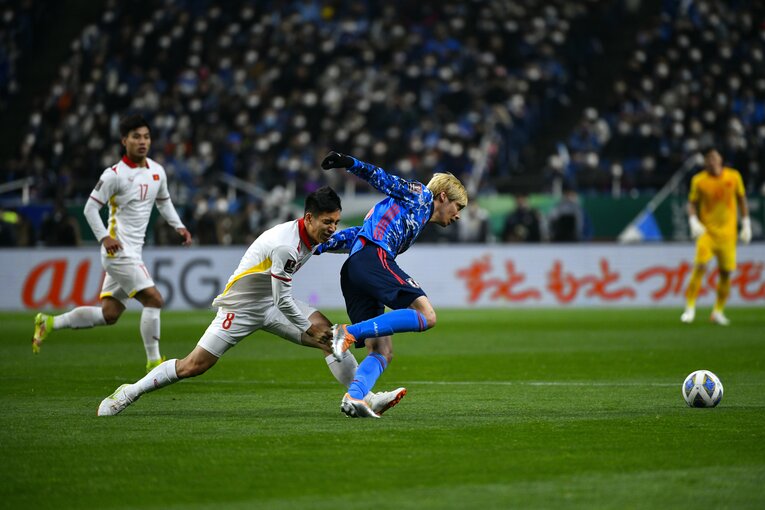 伊東純也は途中出場で存在感を発揮した　©Takuya Sugiyama/JMPA