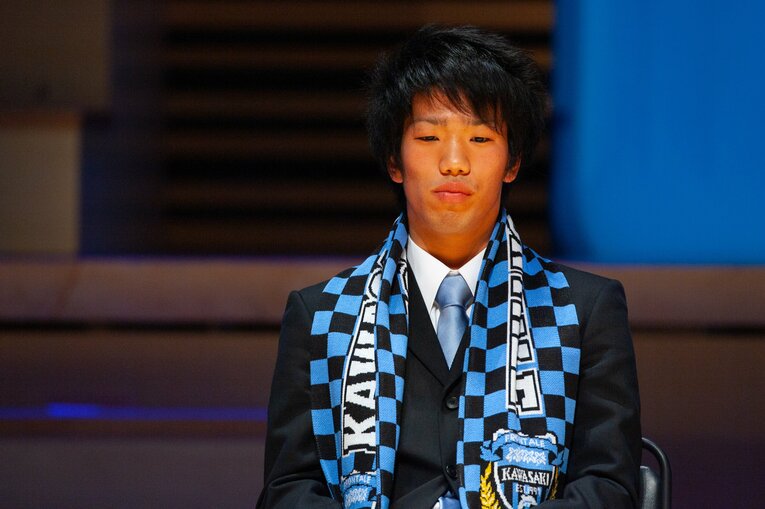 2008年の新体制会見　©KAWASAKI FRONTALE