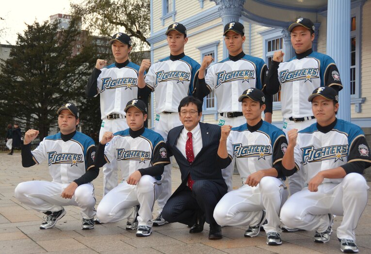 日本ハム入団時の貴重ショット　©︎JIJI PRESS