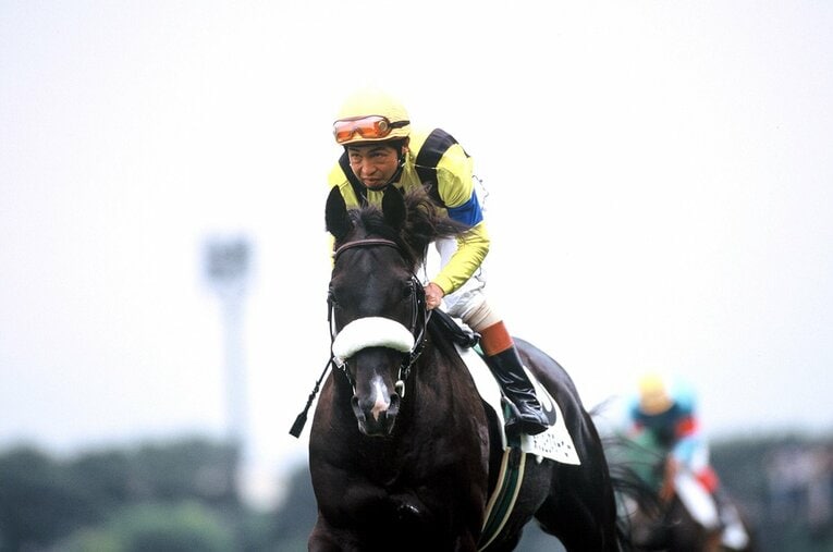 岡部幸雄とジェニュイン ／ photograph by Keiji Ishikawa