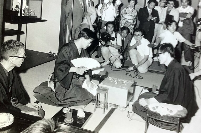 1975年の名人戦、米長vs中原 ／ photograph by Noboru Tamaru