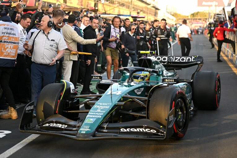 今季5戦を終え、3位が4回でランキング3位につけるアストンマーティンとアロンソ　©Getty Images