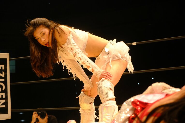高校3年生の女子プロレスラー・心希（しんの）【スワイプするとそのほかの写真もご覧になれます】©Norihiro Hashimoto