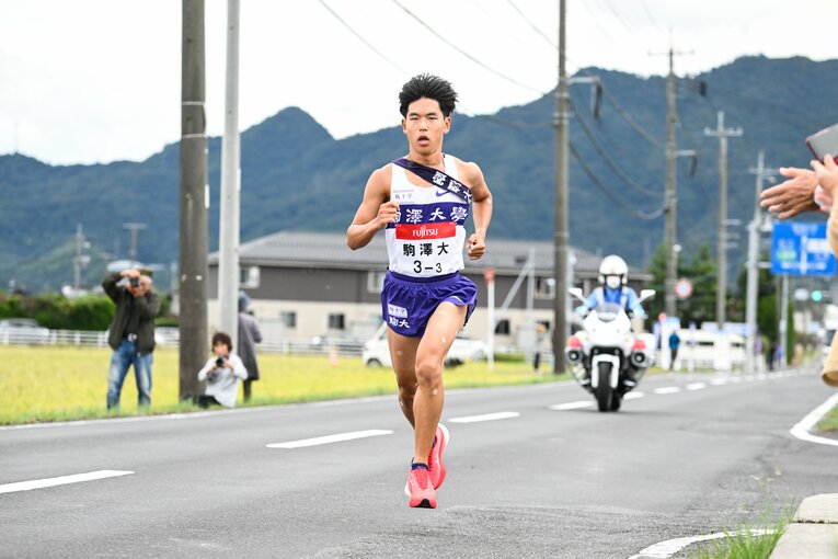 出雲駅伝ではエース区間と呼ばれる3区を走った　©Nanae Suzuki