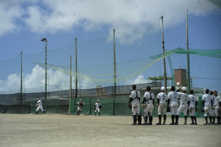 興南高校の練習風景　©︎Atsushi Hashimoto