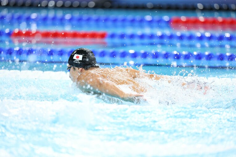 400ｍ個人メドレーで7位に入った瀬戸。序盤は王者・マルシャンを猛追するなど200ｍに期待を抱かせる泳ぎだった　©Ryosuke Menju/JMPA