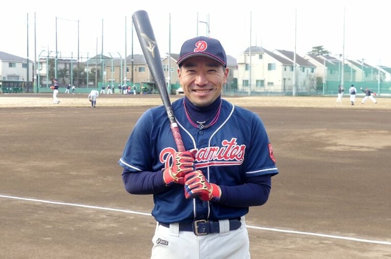 ビヨンドマックスレガシーを愛用する楢木真隆さん。年間100試合をこなす趣味人で道具へのこだわりも強い ／ photograph by Kenichiro Tazawa