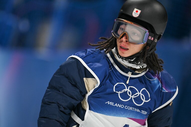 ミラノ五輪男子ハープパイプ決勝【スワイプするとそのほかの写真もご覧になれます】　©Nanae Suzuki／JMPA