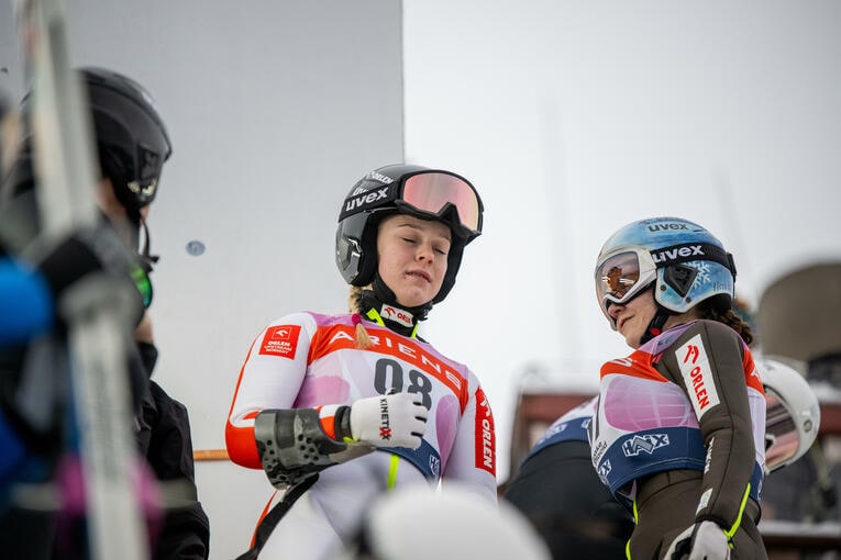 スキージャンプのポーランド代表である19歳のベルトウスカ。混合団体の成績を受けて誹謗中傷の被害に　©Getty Images