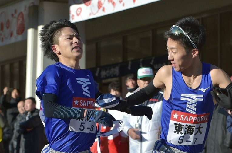 チーム力を上げ、打倒青学大が見えてきた東海大。しかし“黄金世代”の一員である中島怜利は、まだそれを明確にイメージできていなかった　©JIJI PRESS