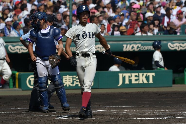 4位。2018年の大阪桐蔭（藤原恭大）　©BUNGEISHUNJU